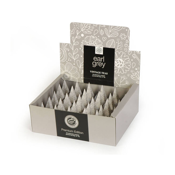 Earl Grey 30 Individually Wrapped Pyramid Box