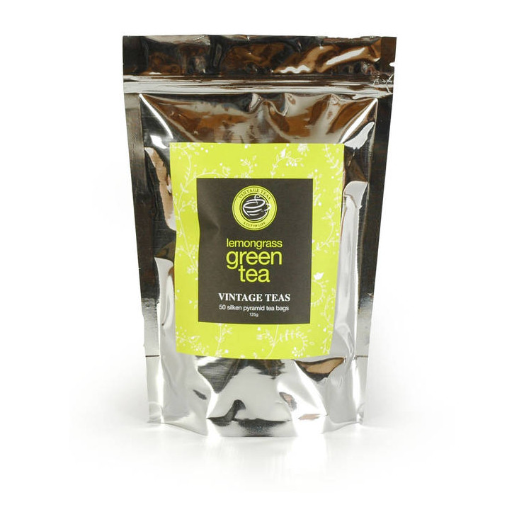 Green Tea Lemongrass, 50 Pyramid Tea Bags