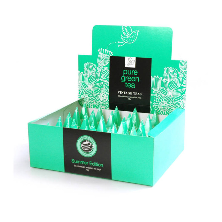 Green Tea 30 Individually Wrapped Pyramid Box