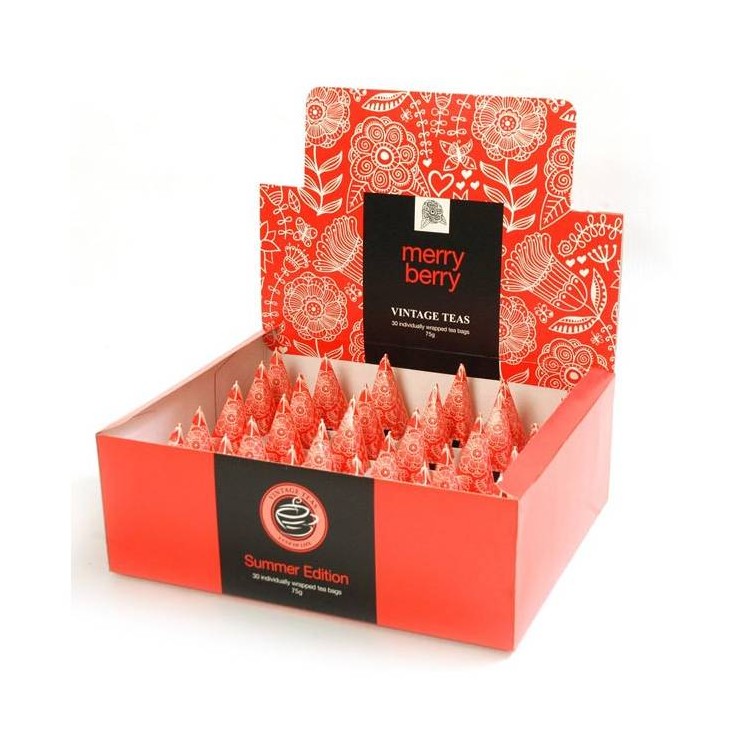 Merryberry 30 Individually Wrapped Pyramid Box