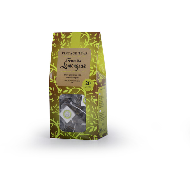 Green Tea Lemongrass - 20 Pyramid Teabags